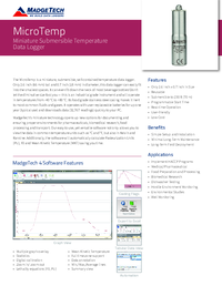 Thumbnail of document Data Sheet - MicroTemp Data Logger